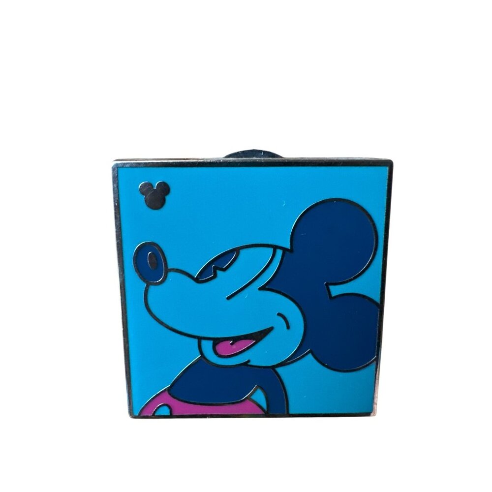 Set Of 4 Mickey Mouse Colorful Square Disney Pins - Picture 7 of 8
